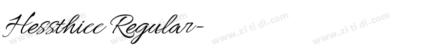 Hessthicc Regular字体转换